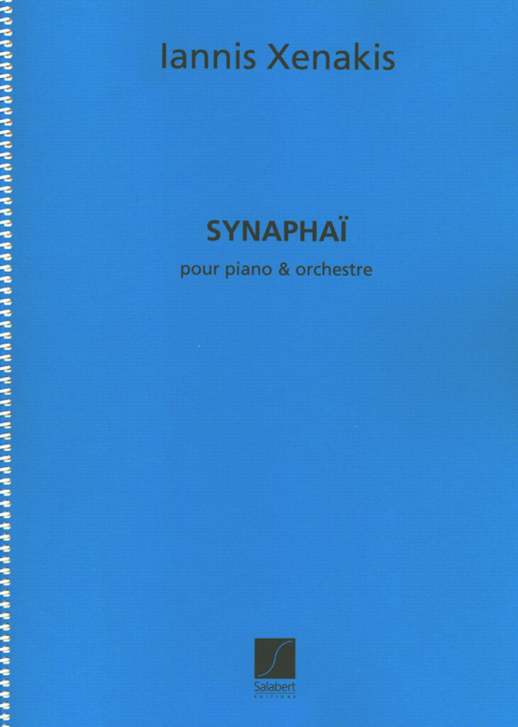 Synaphai Piano Et Orchestre Partition